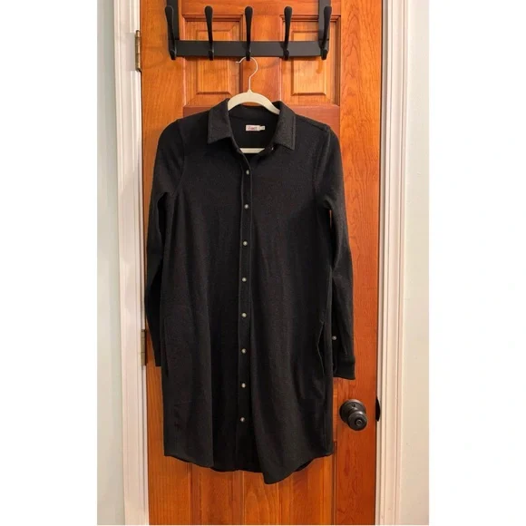 Faherty Legend Button Down Sweater Dress - S - Picture 4 of 6